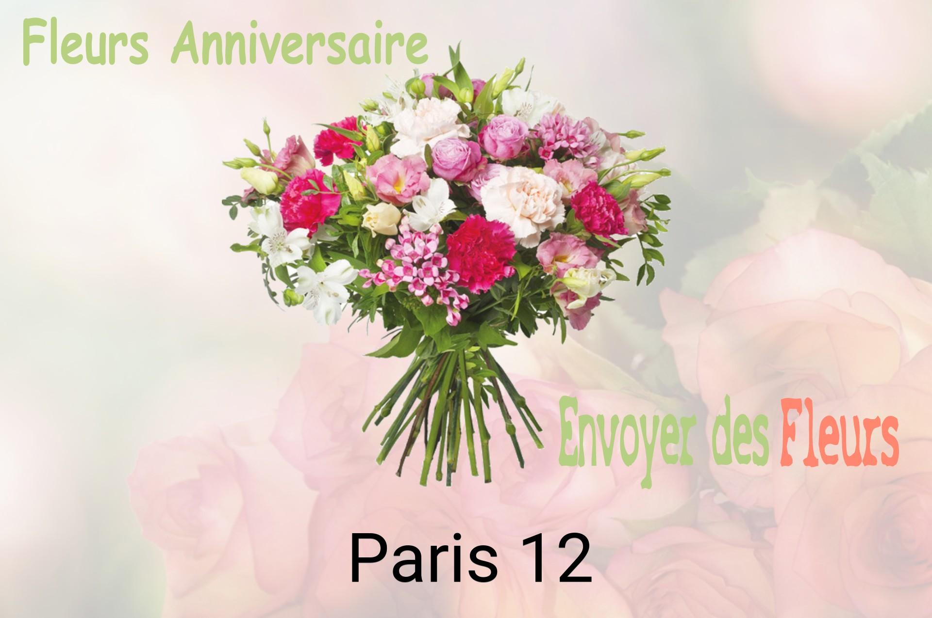Bouquet de fleurs d’anniversaire livré à Paris-12